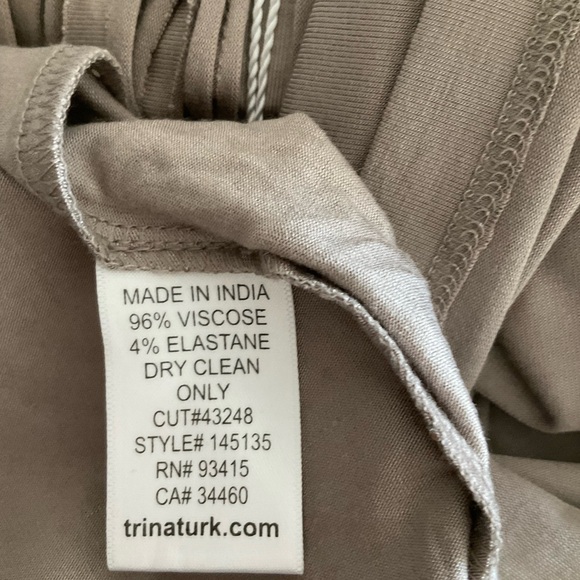 NWT Trina Turk Althea Tank Dress Gray Fringe Tassel Boho Western Cowgirl Macrame - Picture 10 of 12